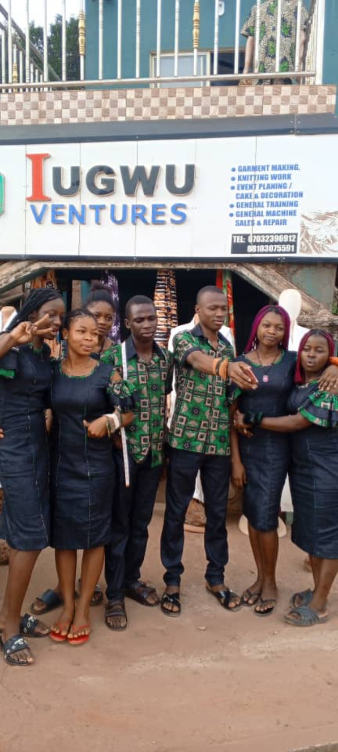 IUGWU VENTURES students and team in uniform